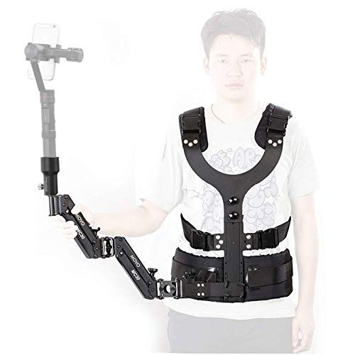  Movo MC30-GB Universal Vest & Dual Articulating Arm for Traditional and Motorized Gimbal Video Stabilizers - Compatible with DJI Ronin, Osmo, Zhiyun, Feiyu, Moza, Freefly & More