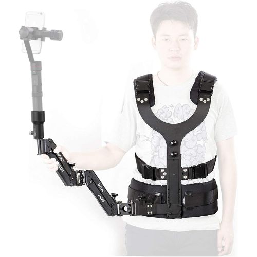  Movo MC30-GB Universal Vest & Dual Articulating Arm for Traditional and Motorized Gimbal Video Stabilizers - Compatible with DJI Ronin, Osmo, Zhiyun, Feiyu, Moza, Freefly & More