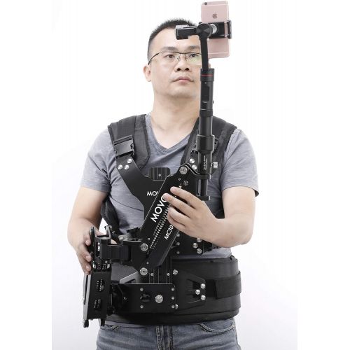  Movo MC30-GB Universal Vest & Dual Articulating Arm for Traditional and Motorized Gimbal Video Stabilizers - Compatible with DJI Ronin, Osmo, Zhiyun, Feiyu, Moza, Freefly & More