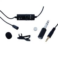 Movo Lavalier Condenser Microphone with 20 Cable for Canon 80D, 77D, 70D, 60D, 50D, 7D, 7D Mark II, 6D, 5DS, 5D, 5D Mark IV, 1D, Digital Rebel SL1, T7i, T6s, T6i, T5i, T4i & T3i DS