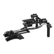 Movo/Sevenoak DSLR Shoulder Rig with Motorized Follow Focus and Zoom Control - Camera Shoulder Mount for DSLR Cameras