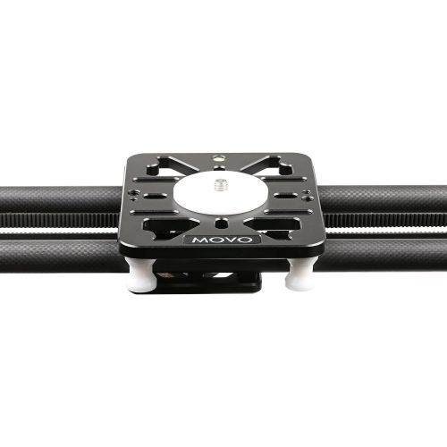  [아마존베스트]Movo X-Slider Expandable Carbon Fiber Sliding Track with Belt-Drive System and Weighted Flywheel Hand Control