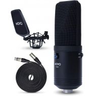 [아마존베스트]Movo VSM-7 Large Diaphragm, Multi-Pattern Studio Condenser Microphone with Shock Mount, Pop Filter, and XLR Cable - Studio Microphone for Music, Vocals, Podcasting, Gaming, Streami