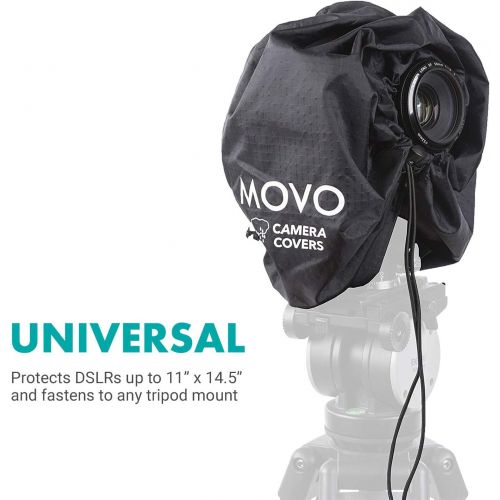 Movo CRC11 Camera Rain Coat Rain Cover for DSLR Cameras and Mirrorless Cameras and Lens (Junior Size: 11 x 14.5)
