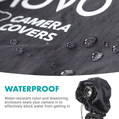  Movo CRC11 Camera Rain Coat Rain Cover for DSLR Cameras and Mirrorless Cameras and Lens (Junior Size: 11 x 14.5)