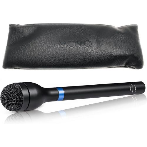  Movo Handheld Interview Reporter Microphone Bundle with XLR Plug-on Portable Digital Recorder
