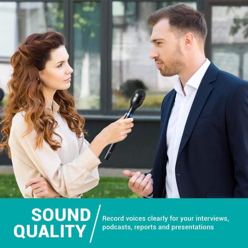  Movo HM-M2 Dynamic Omnidirectional Handheld XLR ReporterInterview  Presentation Microphone