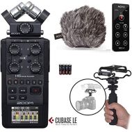Movo Zoom H6 Six-Track Portable Handy Recorder Kit with Deadcat Windscreen, Shockmount, Camera Mount and Mic Grip