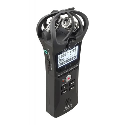  Movo Zoom H1n Handy Portable Digital Recorder Kit with Deadcat Windscreen, Shockmount, Camera Mount and Mic Grip