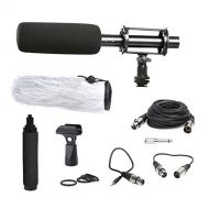 Movo Photo VXR100L Professional 15 Supercardioid Condensor Shotgun Video Microphone Kit for DSLR Cameras and Camcorders