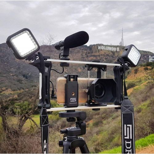  DREAMGRIP Evolution MOJO Universal Transformer Rig for Smartphones, Action Cameras, DSLR Cameras. The Set for Journalists with Wired Gun Microphone and LED Lights. Smart Filming Sy