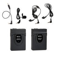 Movo 2.4GHz Wireless Lavalier Microphone System (164 Range) for Nikon D7200, D7100, D7000, D5500, D5300, D5200, D3300, D3200, D810, D800, D750, D610, D500, D90, D5, D4, D4S, D3X, D