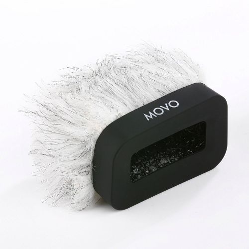  Zoom iQ6 Stereo XY Recording Microphone for iOSLightning Devices with Movo Deadcat Furry Windscreen Bundle