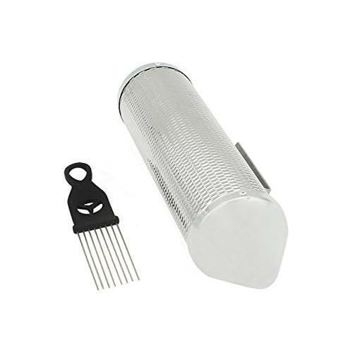  Mowind Stainless Steel Metal Guiro Percussion Instrument Musical Training Tool with Scraper