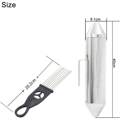  Mowind Stainless Steel Metal Guiro Percussion Instrument Musical Training Tool with Scraper