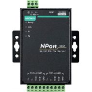 [아마존베스트]MOXA NPort 5232 w/adapter - 2 Ports RS-422/485 Device Server, 10/100 Ethernet, Terminal Block, 15KV ESD, 12-30VDC, 0 to 55°C Operating Temperature
