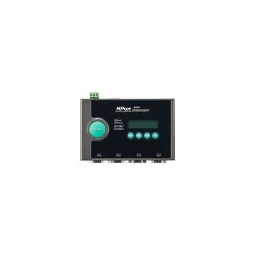  [아마존베스트]MOXA NPort 5410 w/Adapter - 4 Ports RS-232 Serial Device Server, 10/100 Ethernet, DB9 Male