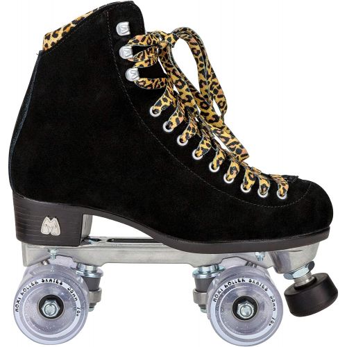  Moxi Skates - Panther - Fun and Fashionable Womens Roller Skates Black Suede