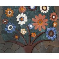 Mozaico Floral Tree Art Stone Mosaic