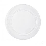 Mozaik Premium Plastic 10.25 Clear Ring Dinner Plates, 64 count
