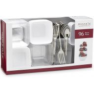 Mozaik Premium Plastic Mini Appetizer & Dessert Tasting Set, 96 pieces