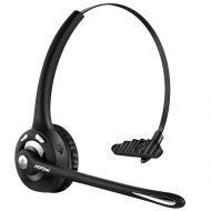 Mpow Pro Truck Driver bluet ooth Headset, Over Ear Wireless bluet ooth Earpiece with Mic, Over the Head Headset for Cell Phone, Call Center, VoIP, Skype (Black)