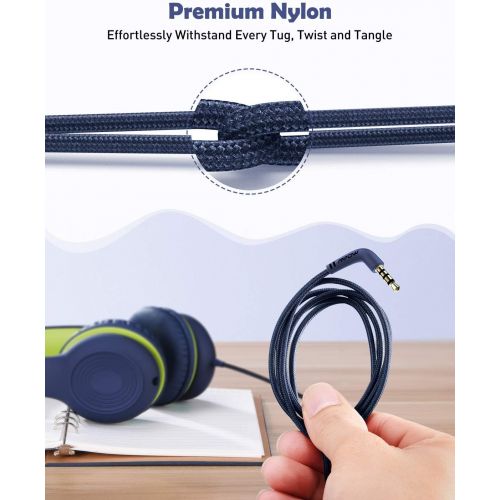  [아마존 핫딜]  [아마존핫딜]Mpow CH6 [2019 New Version] Kids Headphones Over-Ear/On-Ear, HD Sound Sharing Function Headphones for Children Boys Girls, Volume Limited Safe Foldable Headset w/Mic for School/PC/