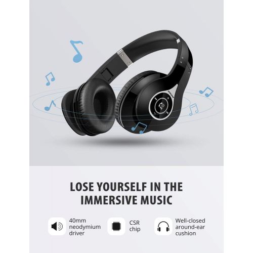  [아마존 핫딜]  [아마존핫딜]Mpow 059 Bluetooth Headphones Over Ear, Hi-Fi Stereo Wireless Headset, Foldable, Soft Memory-Protein Earmuffs, w/Built-in Mic and Wired Mode for PC/Cell Phones/TV