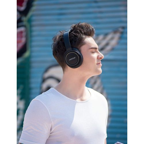  [아마존 핫딜]  [아마존핫딜]Mpow (Series II) Active Noise Cancelling Headphones, 50 Hours Playtime with Hi-Fi Deep Bass, ANC Over Ear Bluetooth Headphones with Mic, Foldable Wireless Headset for Travel Work T