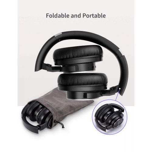  [아마존 핫딜]  [아마존핫딜]Mpow (Series II) Active Noise Cancelling Headphones, 50 Hours Playtime with Hi-Fi Deep Bass, ANC Over Ear Bluetooth Headphones with Mic, Foldable Wireless Headset for Travel Work T