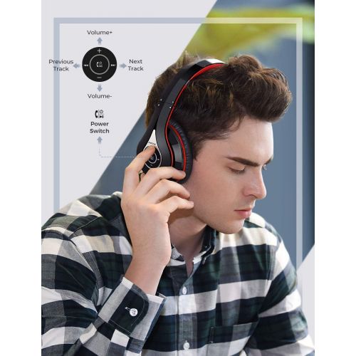  [아마존 핫딜]  [아마존핫딜]Mpow 059 Bluetooth Headphones Over Ear, Hi-Fi Stereo Wireless Headset, Foldable, Soft Memory-Protein Earmuffs, w/Built-in Mic Wired Mode PC/Cell Phones/TV