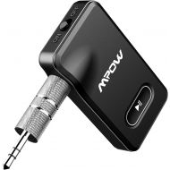 [아마존 핫딜]  [아마존핫딜]Mpow BH129 Bluetooth Receiver for Car Hands-Free Calls, Better Music Quality with CSR Chip,15 Hours Long Playing Time Bluetooth Adapter,1 Second Turn On/Off Button Car Kits,Dual Li