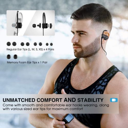  [아마존 핫딜]  [아마존핫딜]Mpow D7 Bluetooth Headphones Sport, 10H Playtime & IPX7 Waterproof Wireless Headphones Sport Earbuds W/Bass Stereo Sound, Running Headphones Bluetooth Earphones W/CVC 6.0 Noise Can