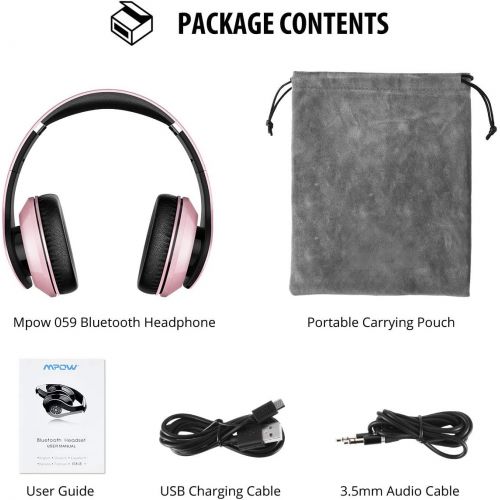  [아마존 핫딜]  [아마존핫딜]Mpow 059 Bluetooth Headphones Over Ear, Hi-Fi Stereo Wireless Headset, Foldable, Soft Memory-Protein Earmuffs, w/Built-in Mic Wired Mode PC/Cell Phones/TV