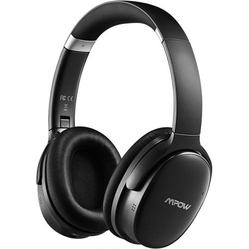  [아마존 핫딜] [아마존핫딜]Mpow Dual-Mic Active Noise Cancelling Bluetooth Headphones, ANC Over-Ear Wireless Headphones with CVC 6.0 Microphone, Deep Bass Hi-Fi Sound, Soft Protein Earpads, Foldable Headset