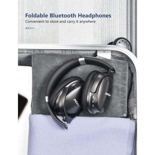  [아마존핫딜][아마존 핫딜] Mpow H10 Dual-Mic Noise Cancelling Bluetooth Headphones, [2019 Edition] ANC Over-Ear Wireless Headphones with CVC 6.0 Microphone, Hi-Fi Deep Bass, 30Hrs Playtime for TV/PC/Phone/Tr