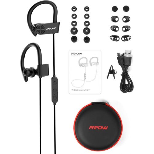  [아마존 핫딜] Mpow D9 Bluetooth Headphones Sport,16H Playtime IPX7 Waterproof Wireless Headphones Sport Earbuds W/aptX Bass Stereo, Running Headphones Bluetooth Earphones W/CVC 6.0 Noise Cancell
