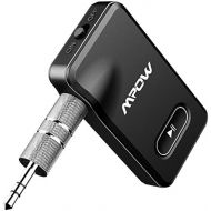 [아마존베스트]Mpow BH129 Bluetooth Receiver for Car Hands-Free Calls, Better Music Quality with CSR Chip,15 Hours Long Playing Time Bluetooth Adapter,1 Second Turn On/Off Button Car Kits,Dual Li