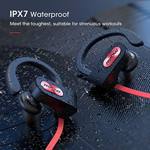  [아마존베스트]Mpow Flame Bluetooth Headphones Waterproof IPX7, Wireless Earbuds Sport, Richer Bass HiFi Stereo in-Ear Earphones w/Case, 7-9 Hrs Playback, Noise Cancelling Microphone (Comfy & Fas