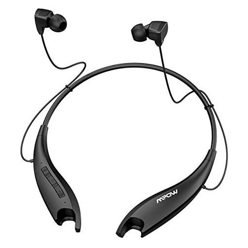  [아마존베스트]Mpow Jaws Gen5 Bluetooth Headphones V5.0 Wireless Neckband Headphones W/ 18H Playtime, Magnetic Earbuds W/Call Vibrate & CVC 6.0 Noise Cancelling Mic, Wireless Neckband Headsets,Bl