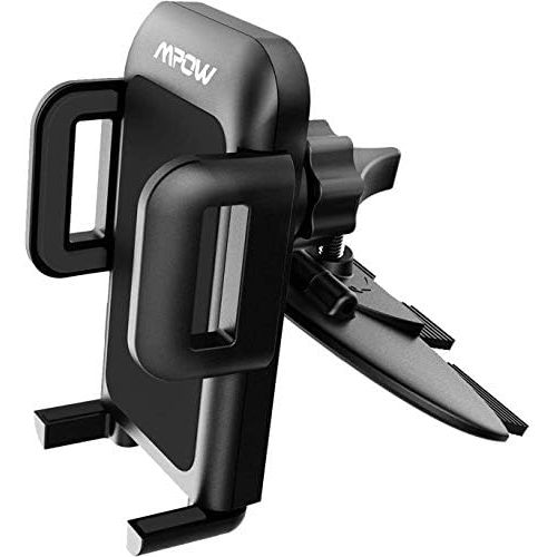  [아마존베스트]Mpow 051 Car Phone Mount, CD Slot Car Phone Holder, Car Mount with Three-Side Grips and One-Touch Design Compatible iPhone Xs MAX/XR/XS/X/8/8Plus, Galaxy S10/S10+/S10e/S9/S9+/N9/S8