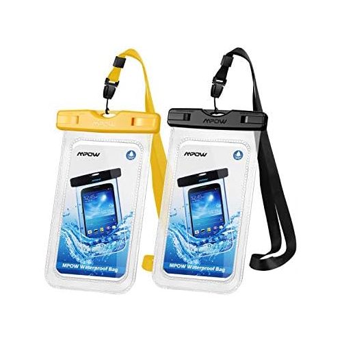  [아마존베스트]Mpow 097 Universal Waterproof Case, IPX8 Waterproof Phone Pouch Dry Bag Compatible for iPhone Xs Max/XR/X/8/8P/7/7P Galaxy up to 6.5, Protective Pouch for Pools Beach Kayaking Trav