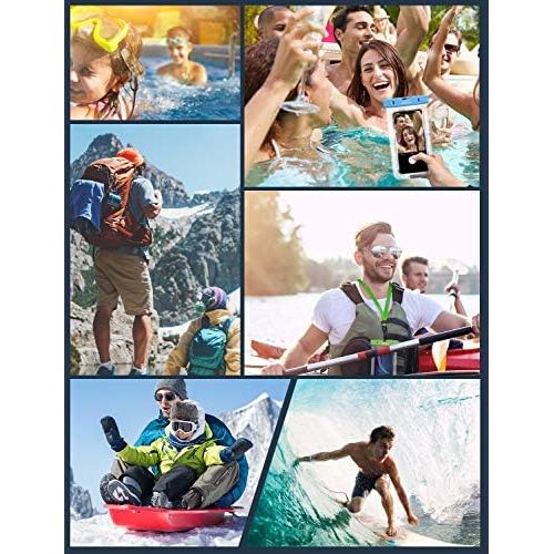  [아마존베스트]Mpow 024 Waterproof Case, Universal IPX8 Waterproof Phone Pouch Underwater Protective Dry Bag Compatible iPhone Xs Max/XS/XR/X/8/8P, Galaxy S10/S9, Google Pixel/HTC up to 6.5 (Blue