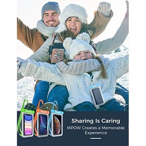  [아마존베스트]Mpow 024 Waterproof Case, Universal IPX8 Waterproof Phone Pouch Underwater Protective Dry Bag Compatible iPhone Xs Max/XS/XR/X/8/8P, Galaxy S10/S9, Google Pixel/HTC up to 6.5 (Blue