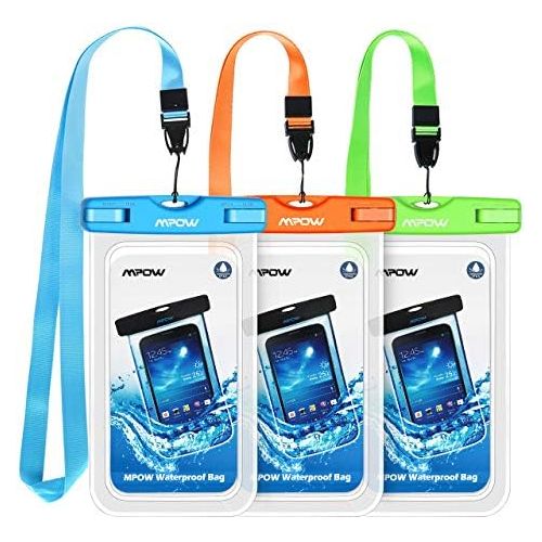  [아마존베스트]Mpow 024 Waterproof Case, Universal IPX8 Waterproof Phone Pouch Underwater Protective Dry Bag Compatible iPhone Xs Max/XS/XR/X/8/8P, Galaxy S10/S9, Google Pixel/HTC up to 6.5 (Blue