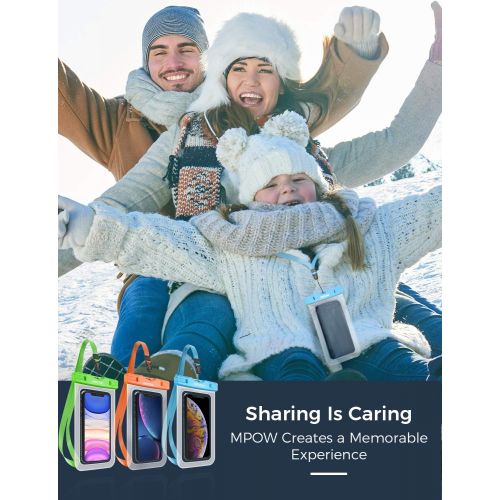  [아마존베스트]Mpow 024 Waterproof Case, Universal IPX8 Waterproof Phone Pouch Underwater Protective Dry Bag Compatible iPhone Xs Max/XS/XR/X/8/8P, Galaxy S10/S9, Google Pixel/HTC up to 6.5 (Blue