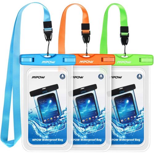  [아마존베스트]Mpow 024 Waterproof Case, Universal IPX8 Waterproof Phone Pouch Underwater Protective Dry Bag Compatible iPhone Xs Max/XS/XR/X/8/8P, Galaxy S10/S9, Google Pixel/HTC up to 6.5 (Blue