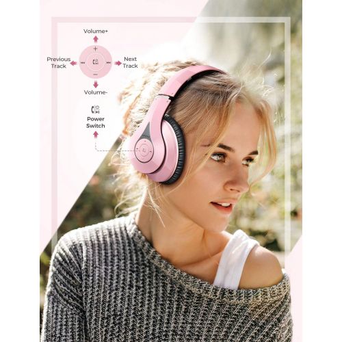  [아마존베스트]Mpow 059 Bluetooth Headphones Over Ear, Hi-Fi Stereo Wireless Headset, Foldable, Soft Memory-Protein Earmuffs, w/Built-in Mic Wired Mode PC/Cell Phones/TV