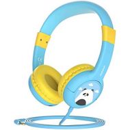 [아마존베스트]Mpow CH1 Kids Headphones w/85dB Volume Limited Hearing Protection & Music Sharing Function, Kids Friendly Safe Food Grade Material, Tangle-Free Cord, Wired On-Ear Headphones for Ch