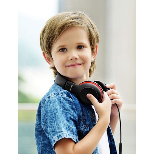  [아마존 핫딜]  [아마존핫딜]Kinder Kopfhoerer, Mpow CH6 Kopfhoerer fuer Kinder mit 85dB Lautstarkeregler Schalter Over-Ear Ohrenschuetzer Faltbar Lebensmittelqualitat Material Mikrofon fuer Smartphone, Tablet, Lap